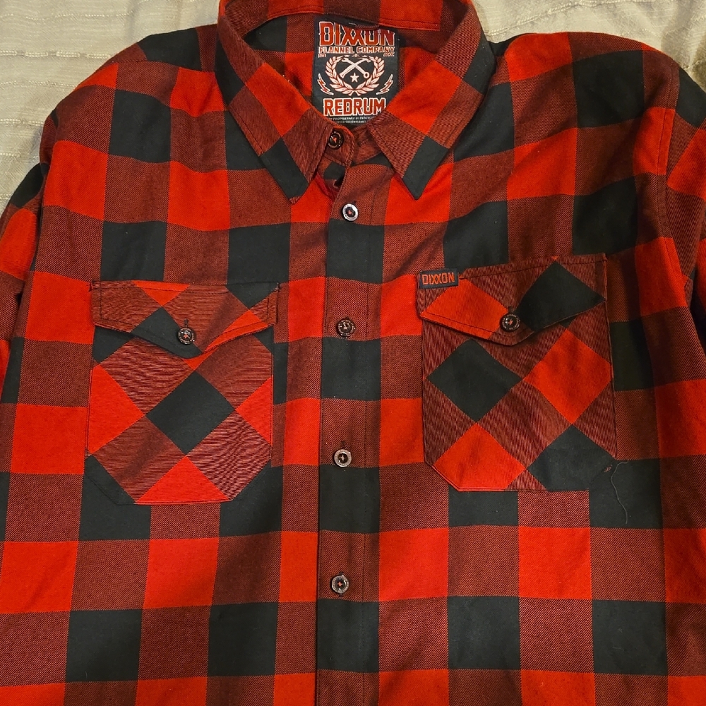 DIXXON Redrum 2X Red and Black Checkered Casual Shirt